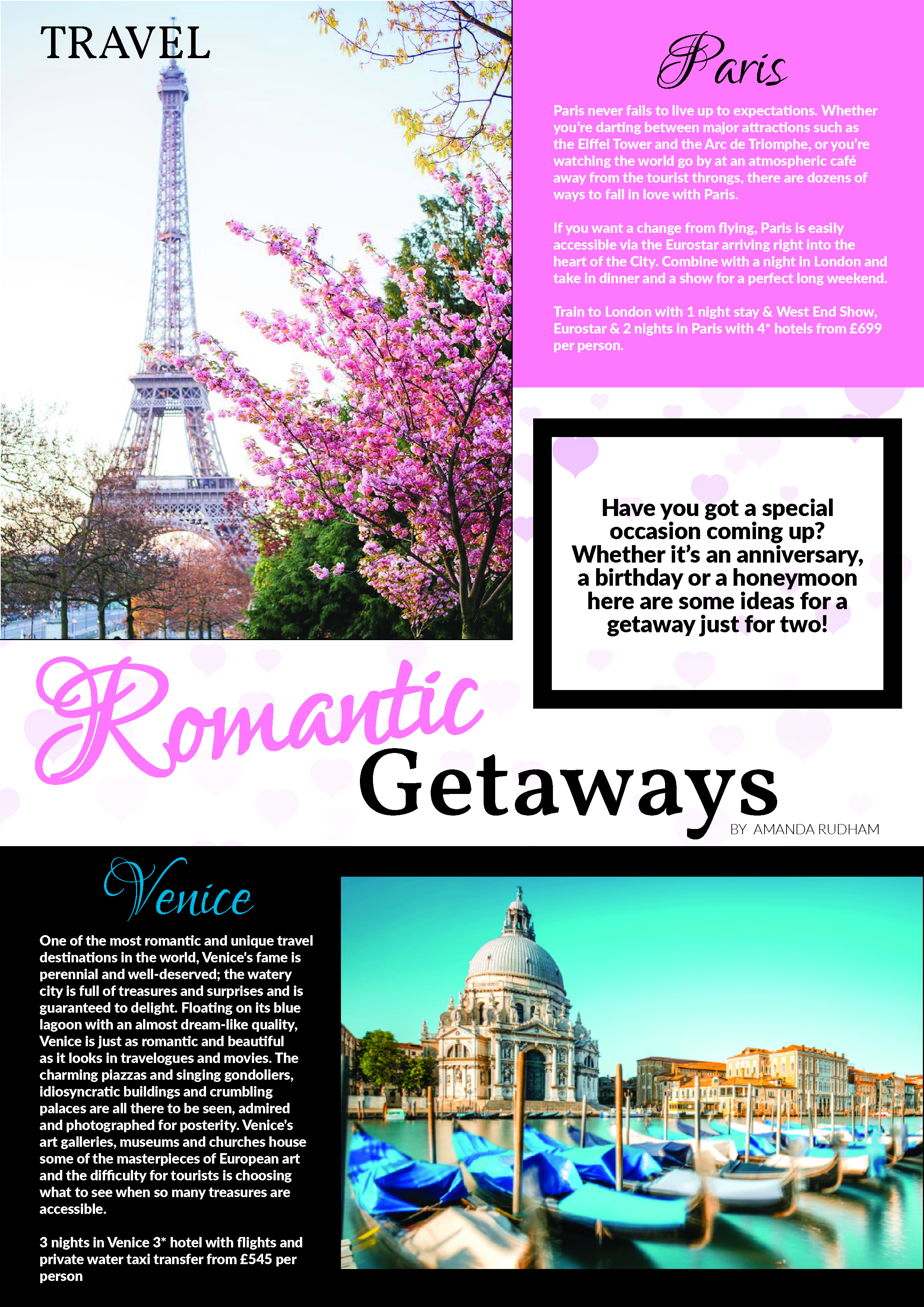 Travel, Romantic Getaways, Valentine Day